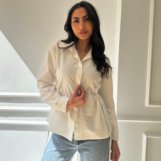 Embrace Timeless Elegance with the White Basic Shirt from Maron