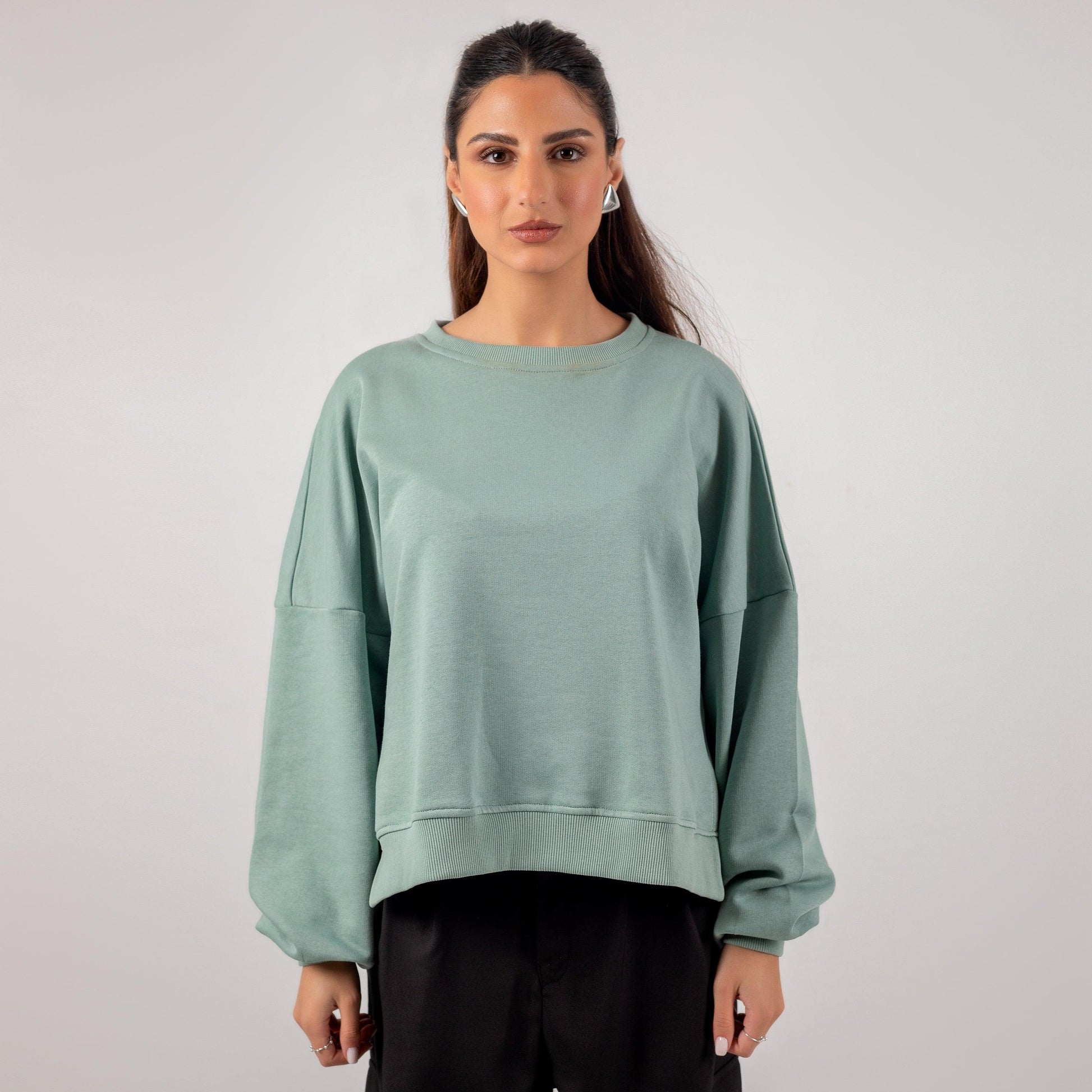 Tie-back sweatshirt - Maron