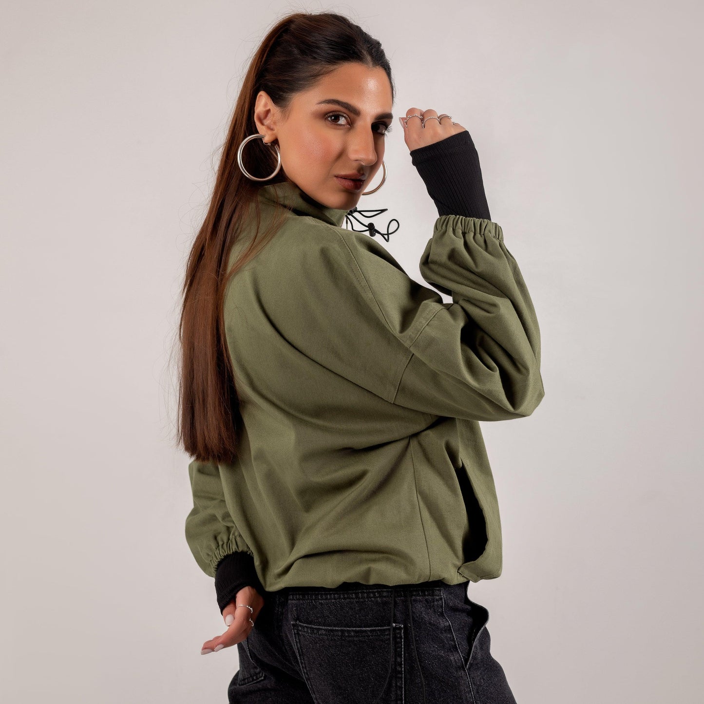 Gabardine Jacket - Maron