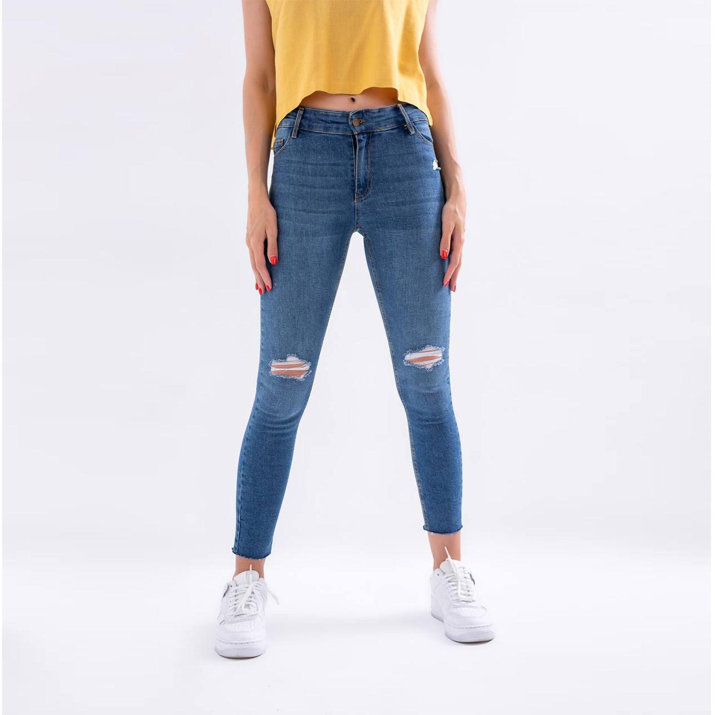 Skinny jeans - Maron