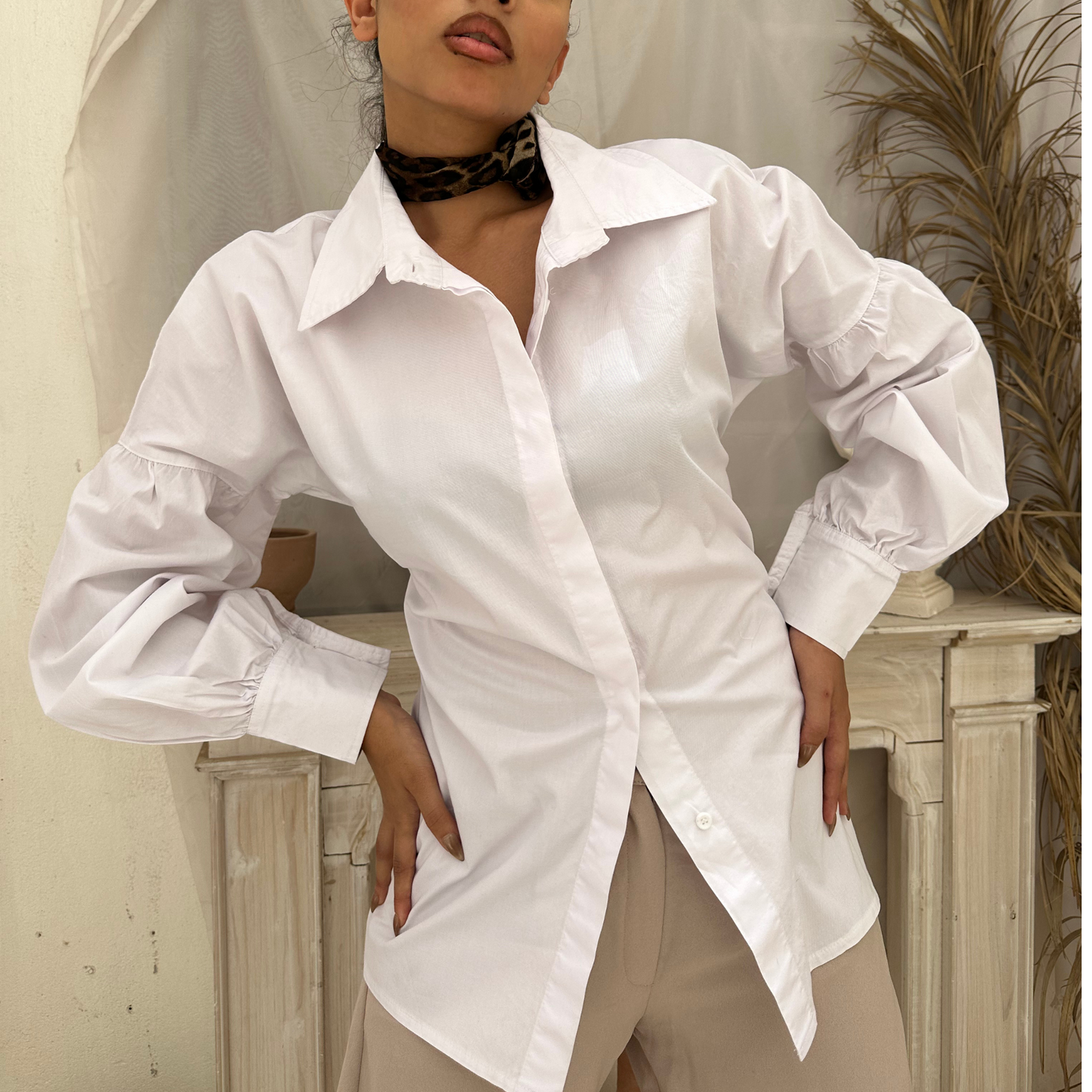 Fashionable Oversized Sleeve Blouse