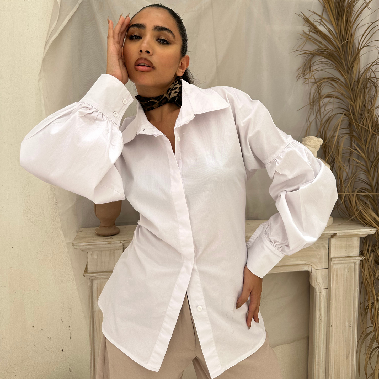 Fashionable Oversized Sleeve Blouse