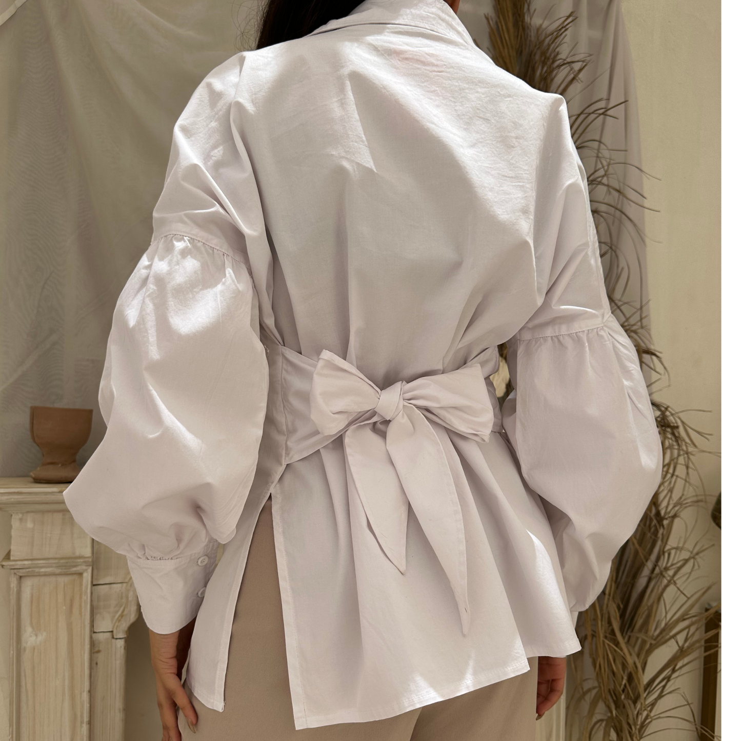 Fashionable Oversized Sleeve Blouse