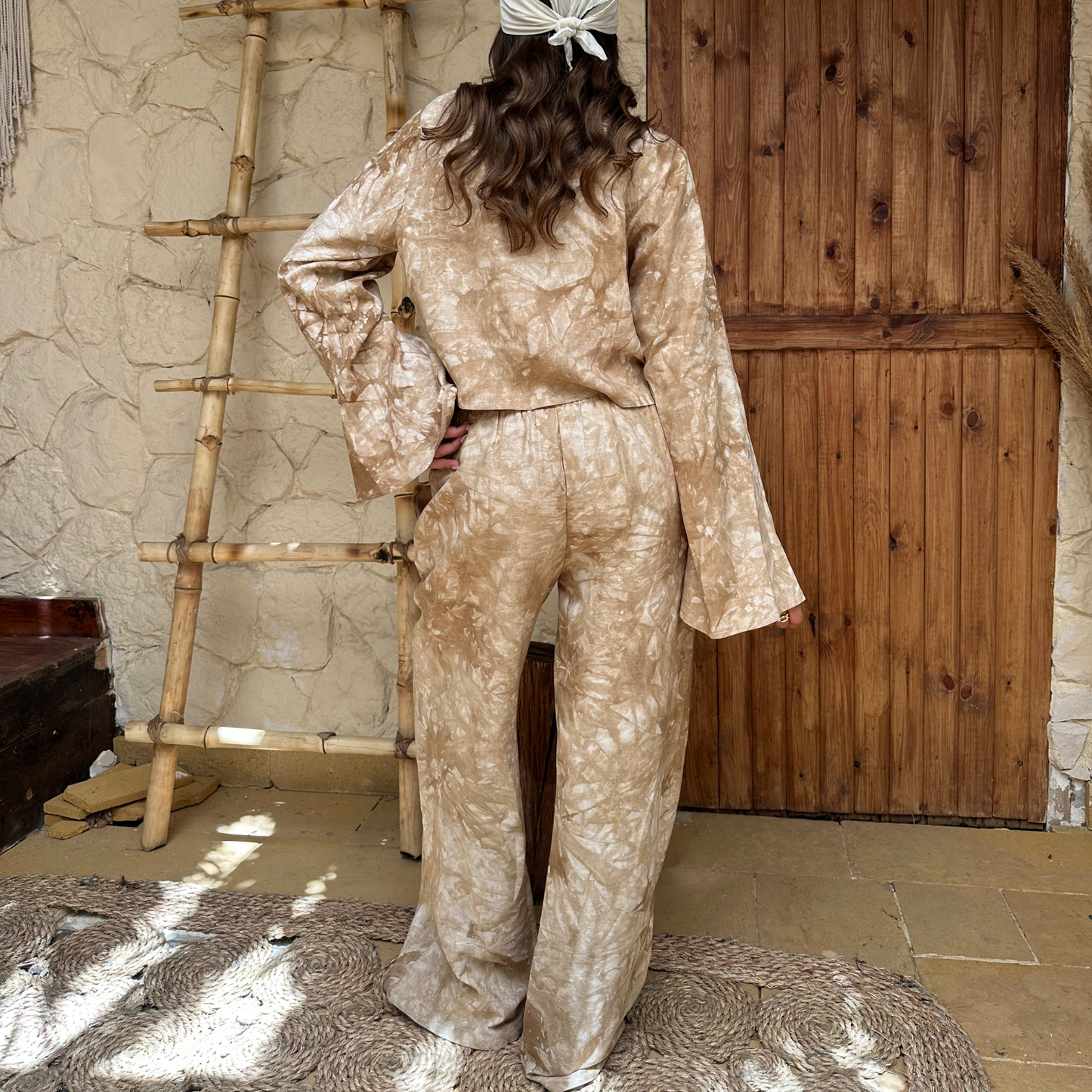 Earthy Tie-Dye Relaxed Pants