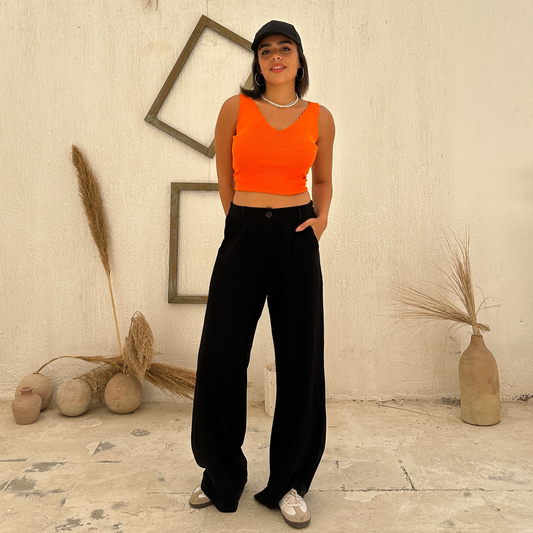 Black Sleek high waisted pants