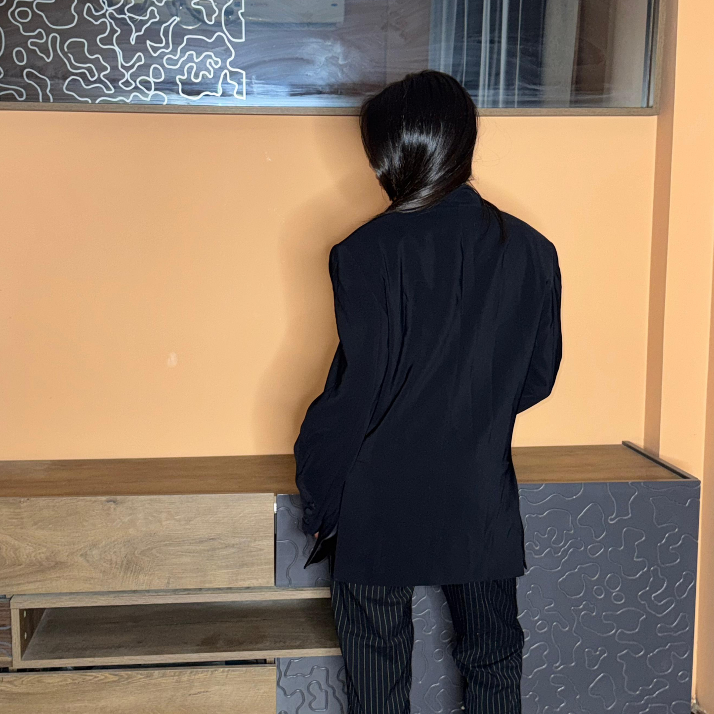 Black Chic Oversized Blazer