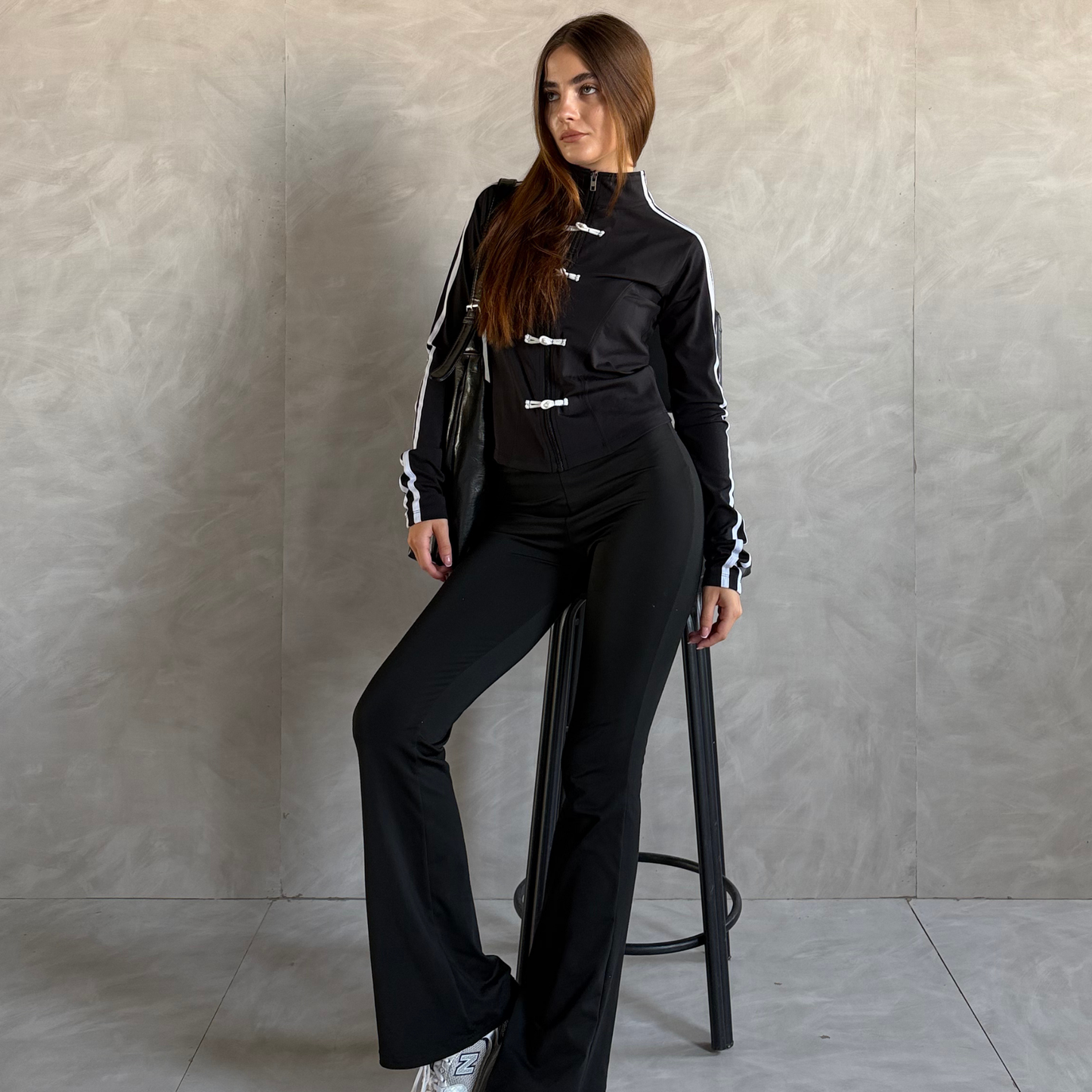 Black longsleeves Chinese Jacket