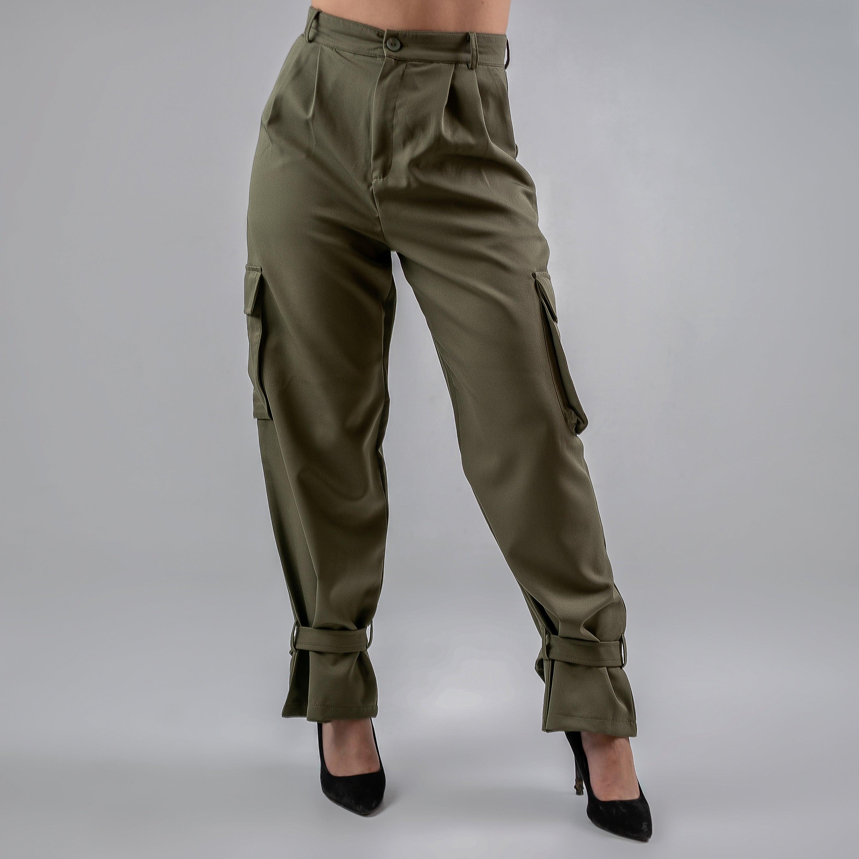 Ankle strap pants – Maron