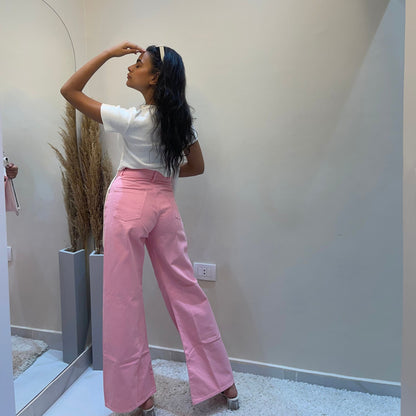 Wide leg Pink pants