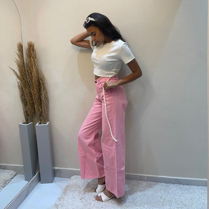 Wide leg Pink pants