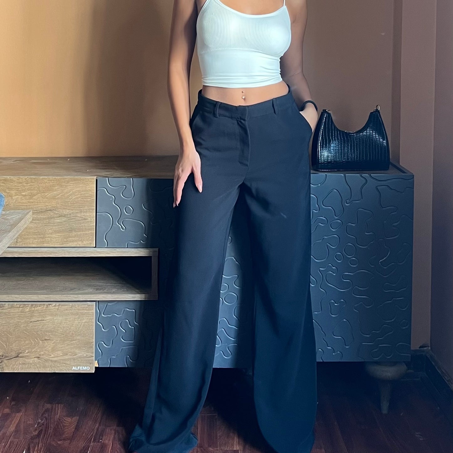 High Waisted Wide Leg Pants