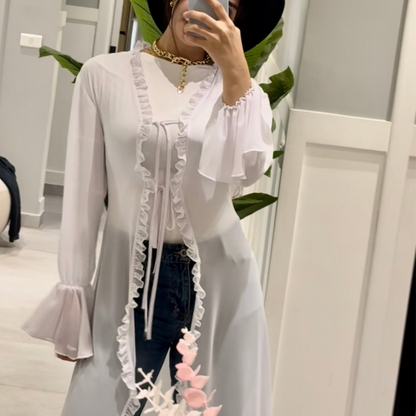 Fairy lace white  cardigan