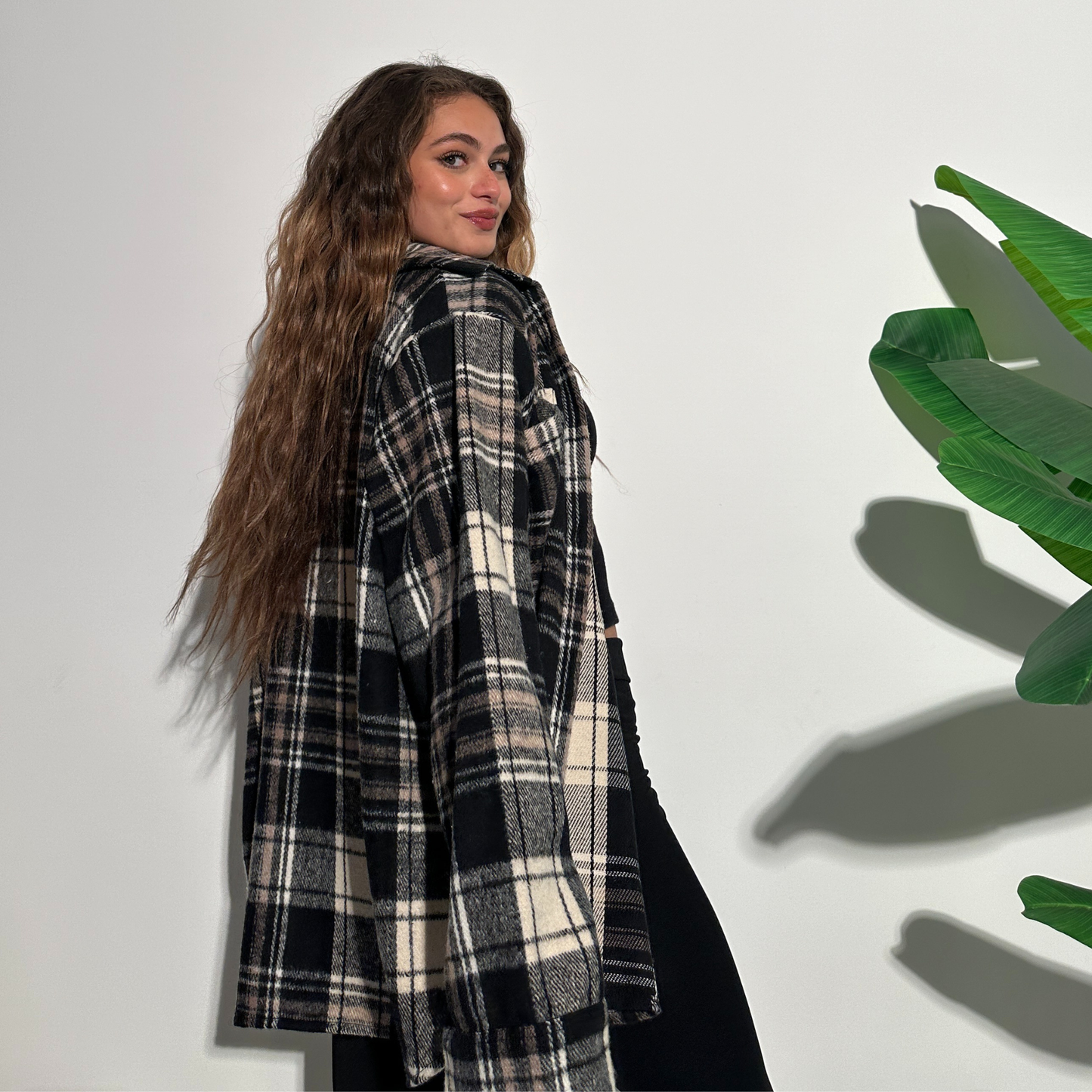 Winter Shades of Grey Plaid Shirt