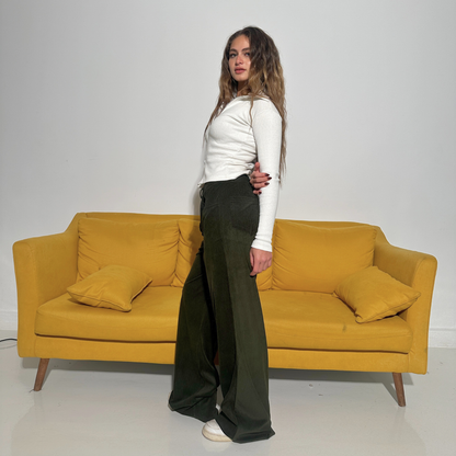 Olive Corduroy Pants