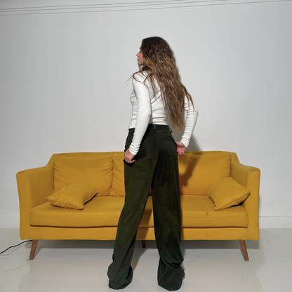 Olive Corduroy Pants