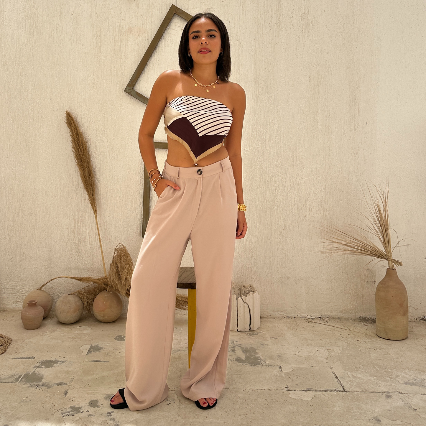 Sleek High waisted  pants