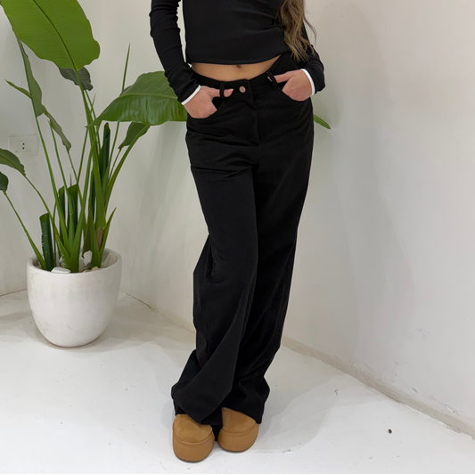 Black Corduory Pants