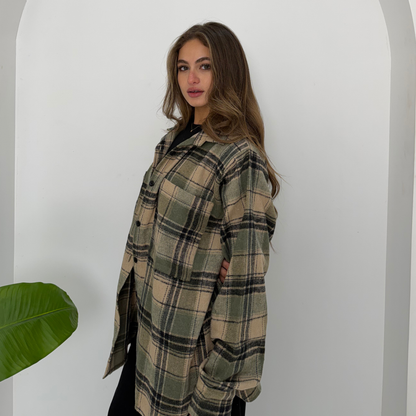 Shades of Olive Plaid Shirt