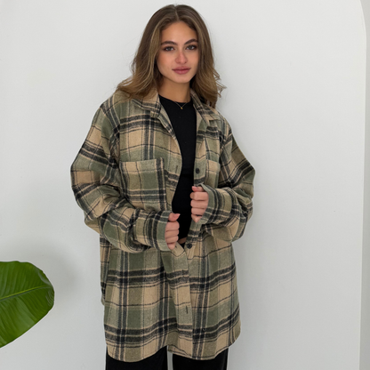 Shades of Olive Plaid Shirt