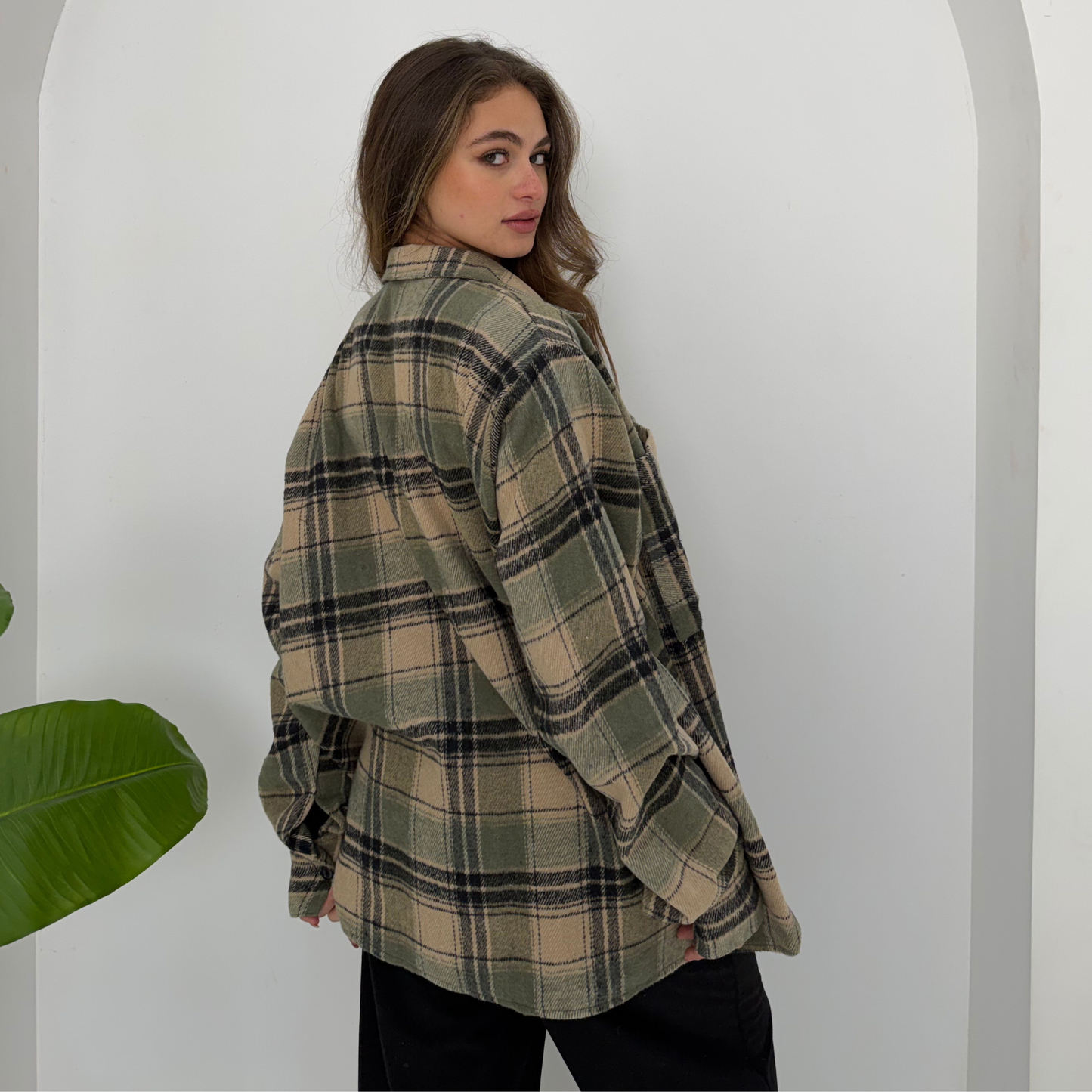 Shades of Olive Plaid Shirt