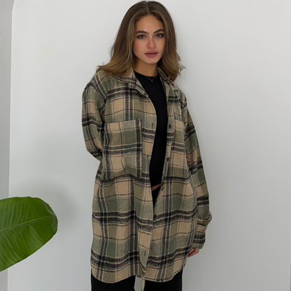 Shades of Olive Plaid Shirt