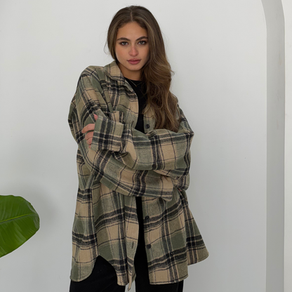 Shades of Olive Plaid Shirt