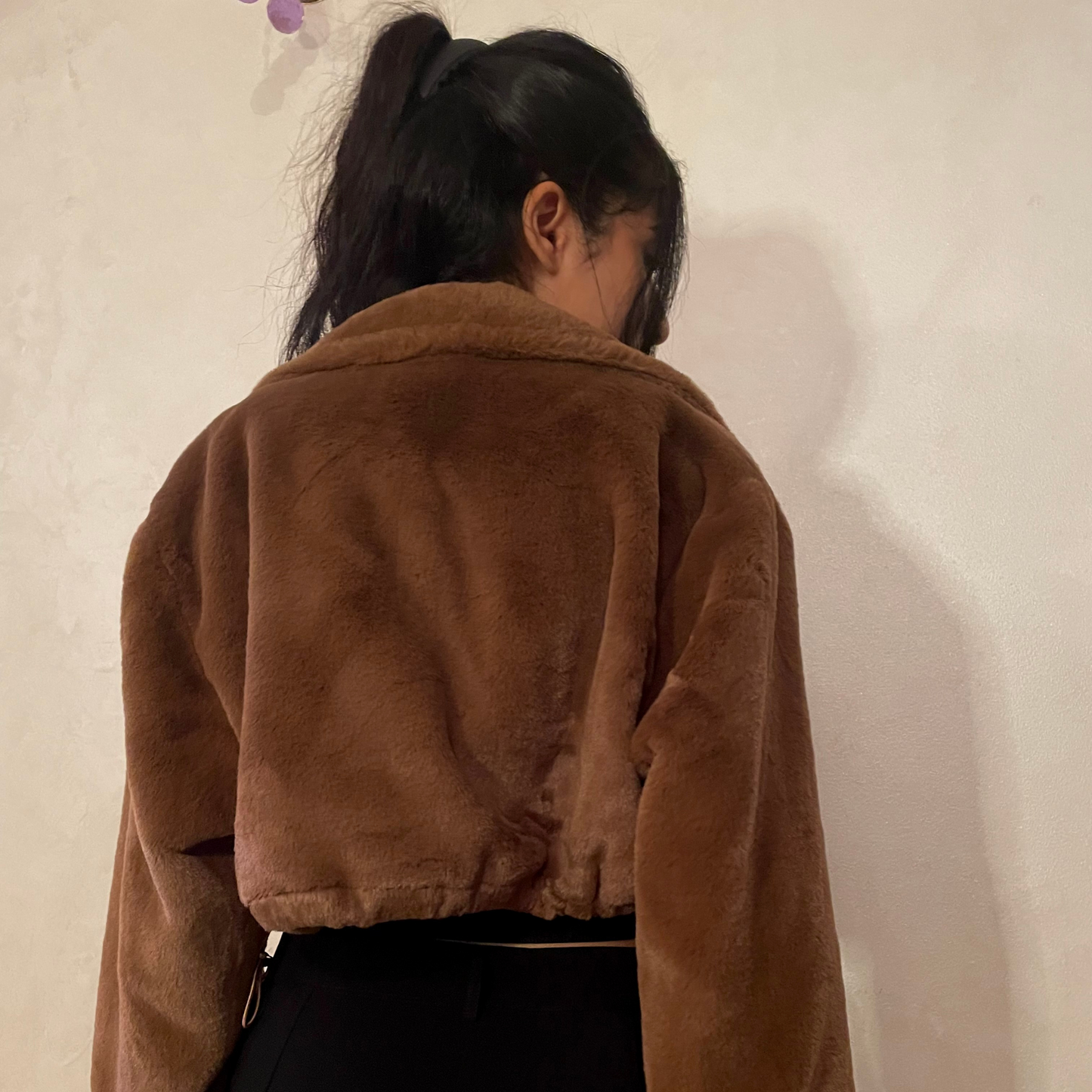 Brown Short Fur Jacket