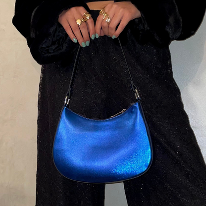 Brilliant Blue Metallic shoulder bag