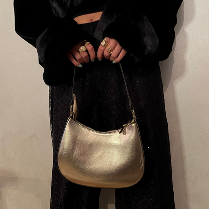 Brilliant Gold Metallic shoulder bag