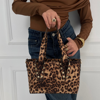 Leopard printed Hand bag