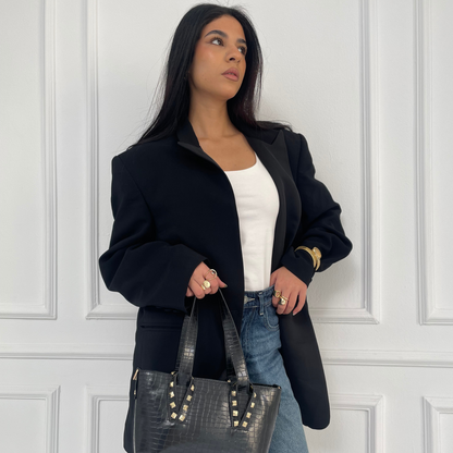 Black Chic Oversized Blazer