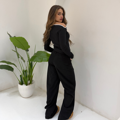 Black Corduory Pants