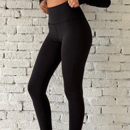 Black Contour Sculpt High-Waist Leggings