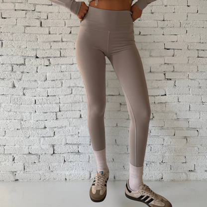 Gray Contour Sculpt High-Waist Leggings