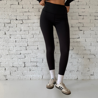Black Contour Sculpt High-Waist Leggings