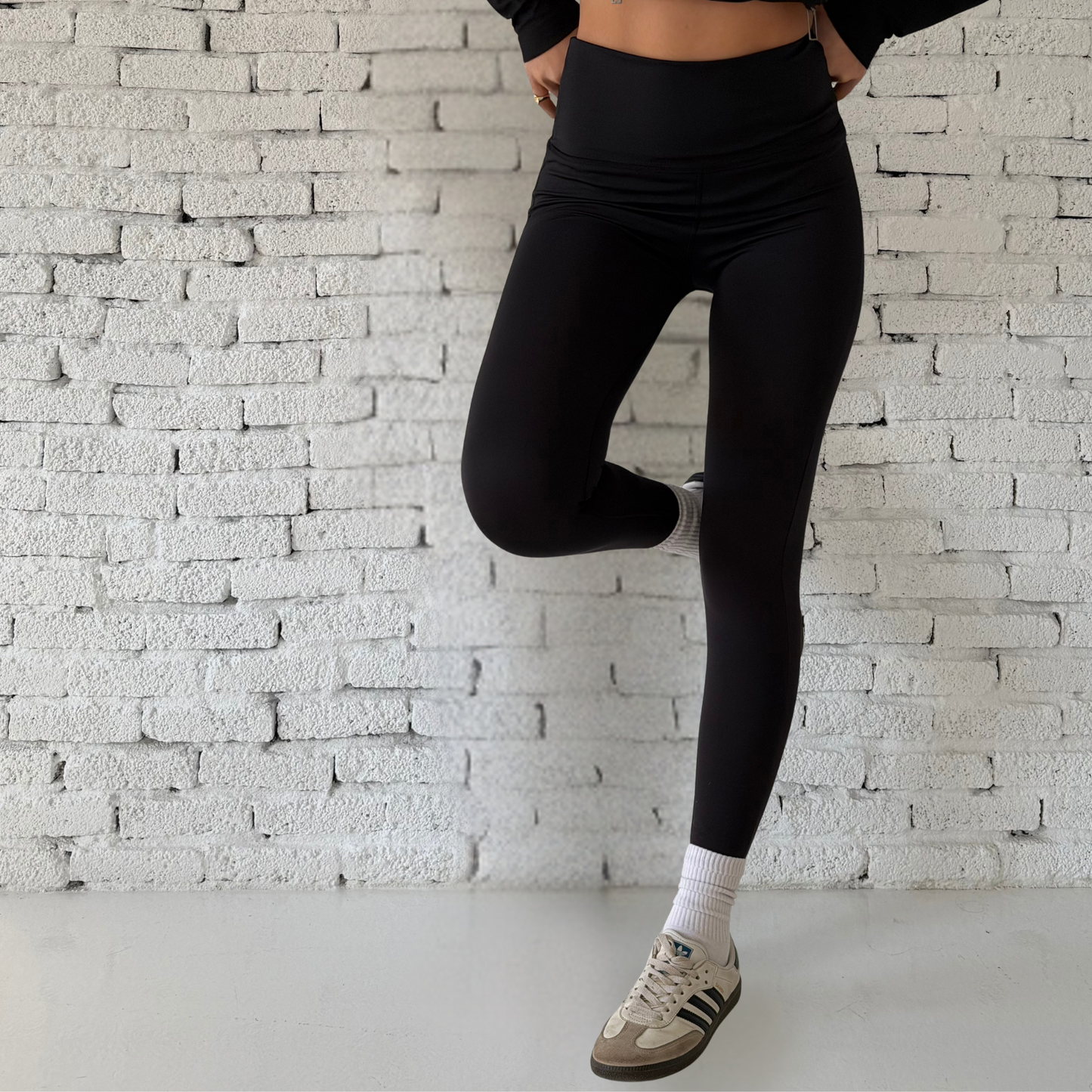 Black Contour Sculpt High-Waist Leggings