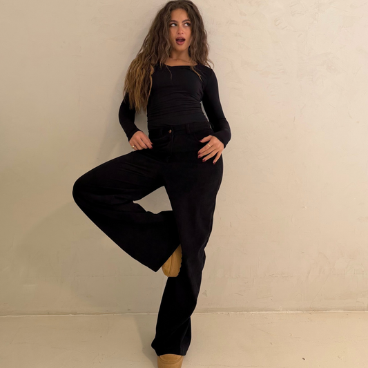 Black Corduory Pants