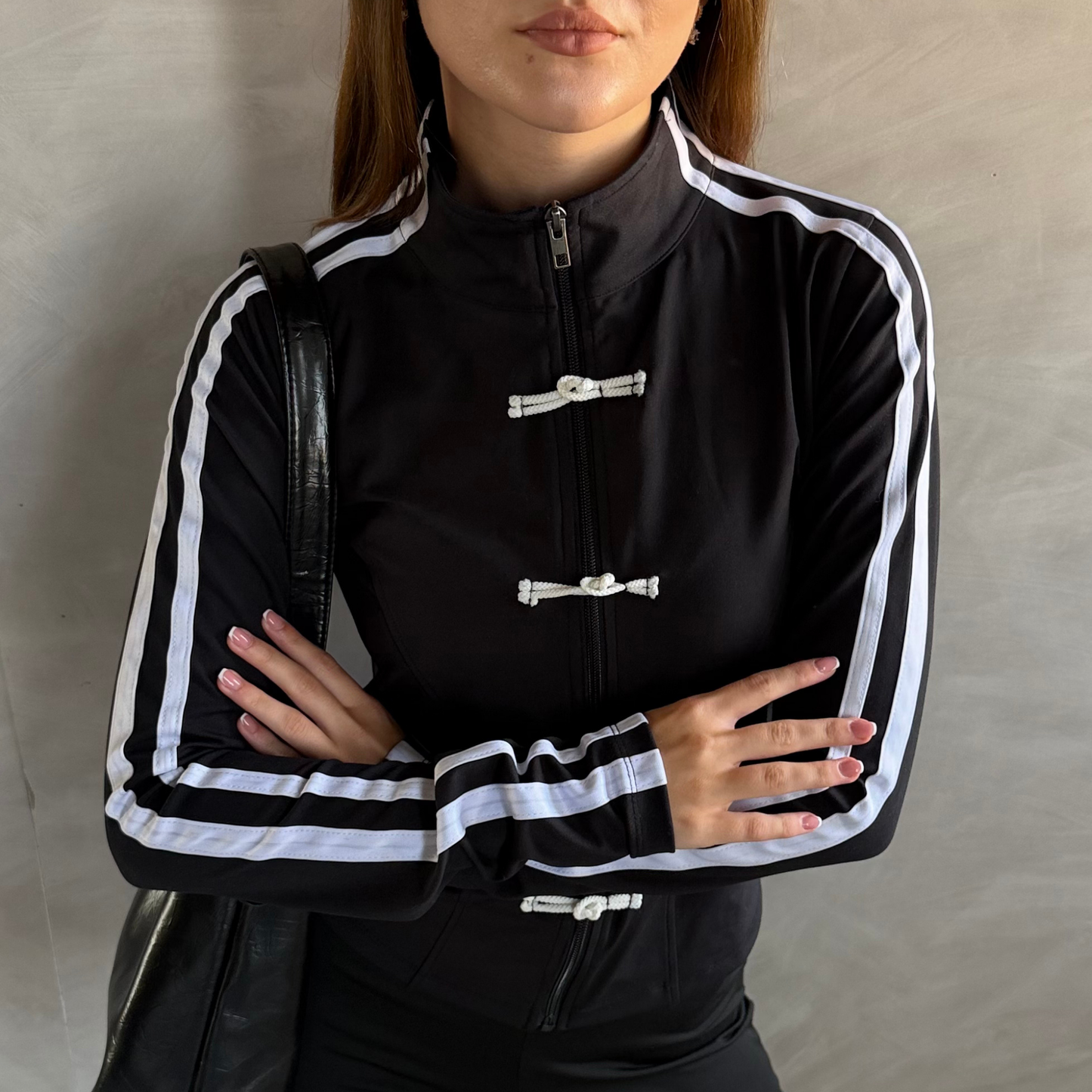 Black longsleeves Chinese Jacket