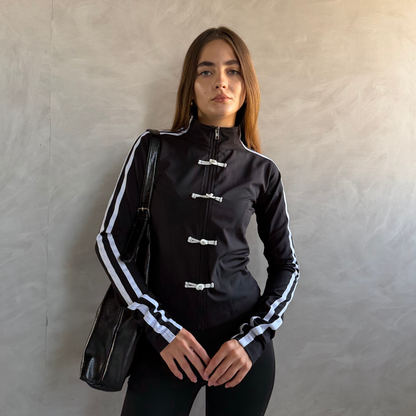 Black longsleeves Chinese Jacket