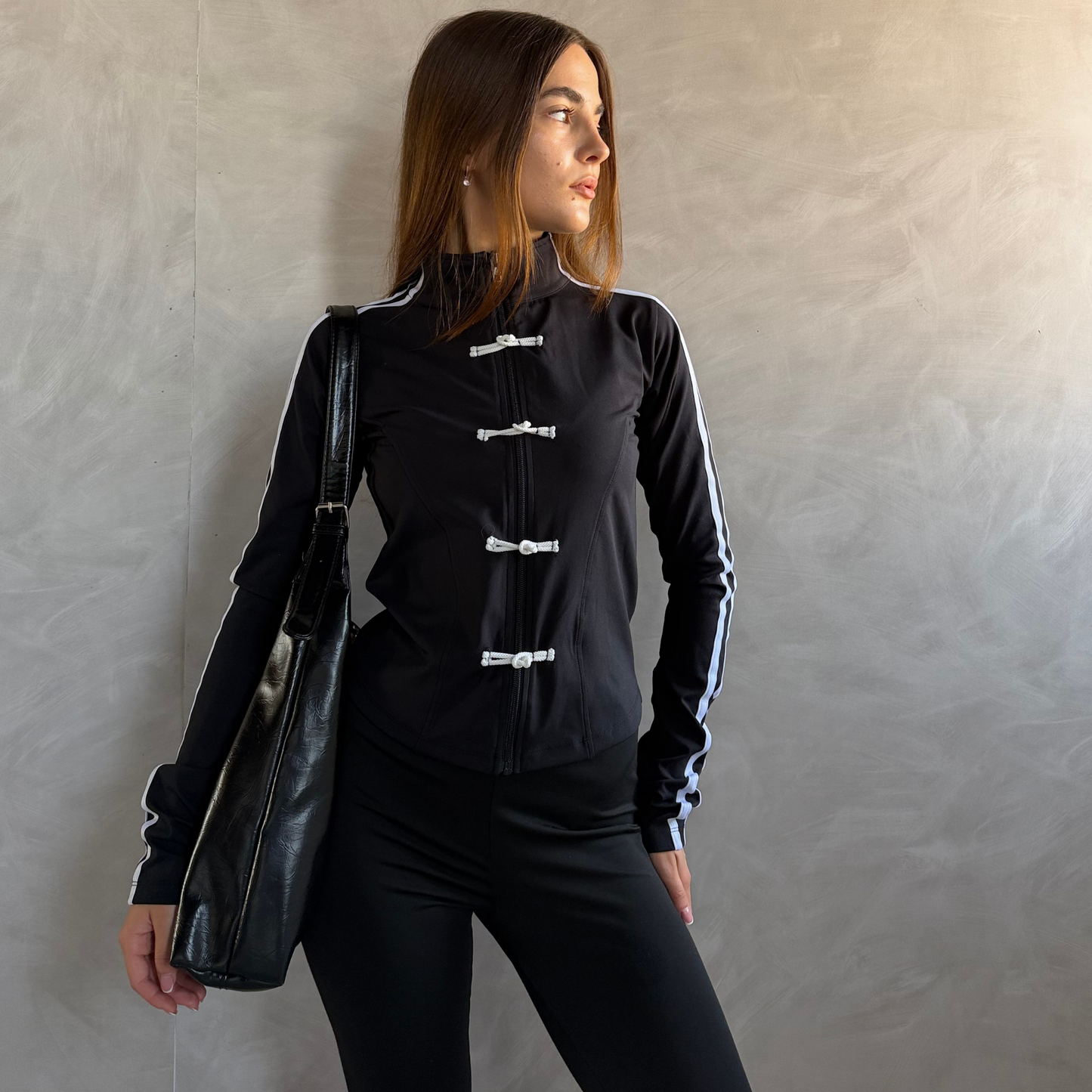 Black longsleeves Chinese Jacket