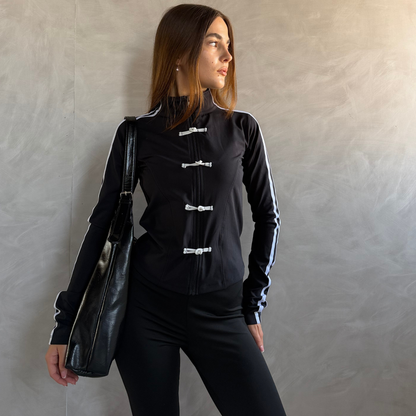 Black longsleeves Chinese Jacket