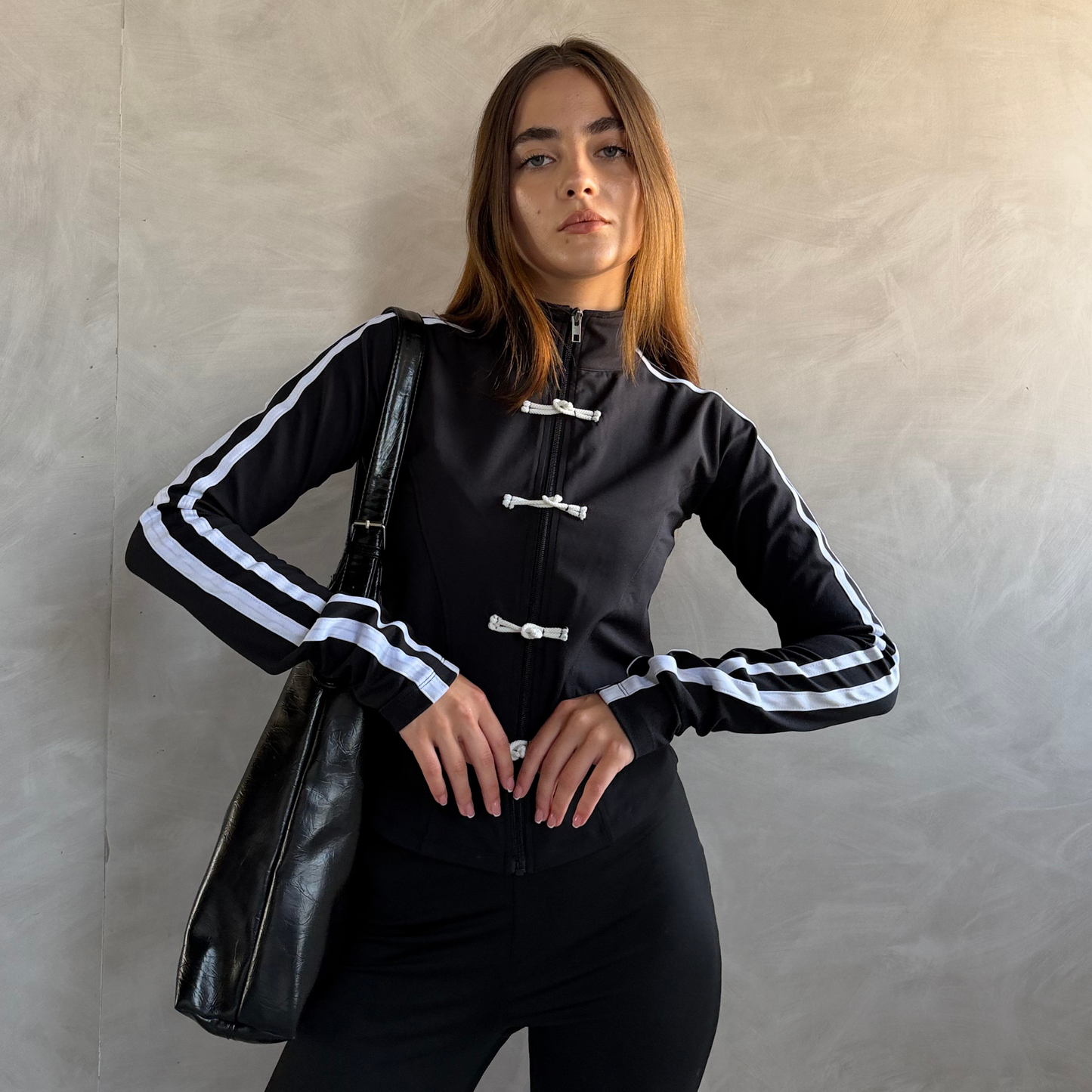 Black longsleeves Chinese Jacket