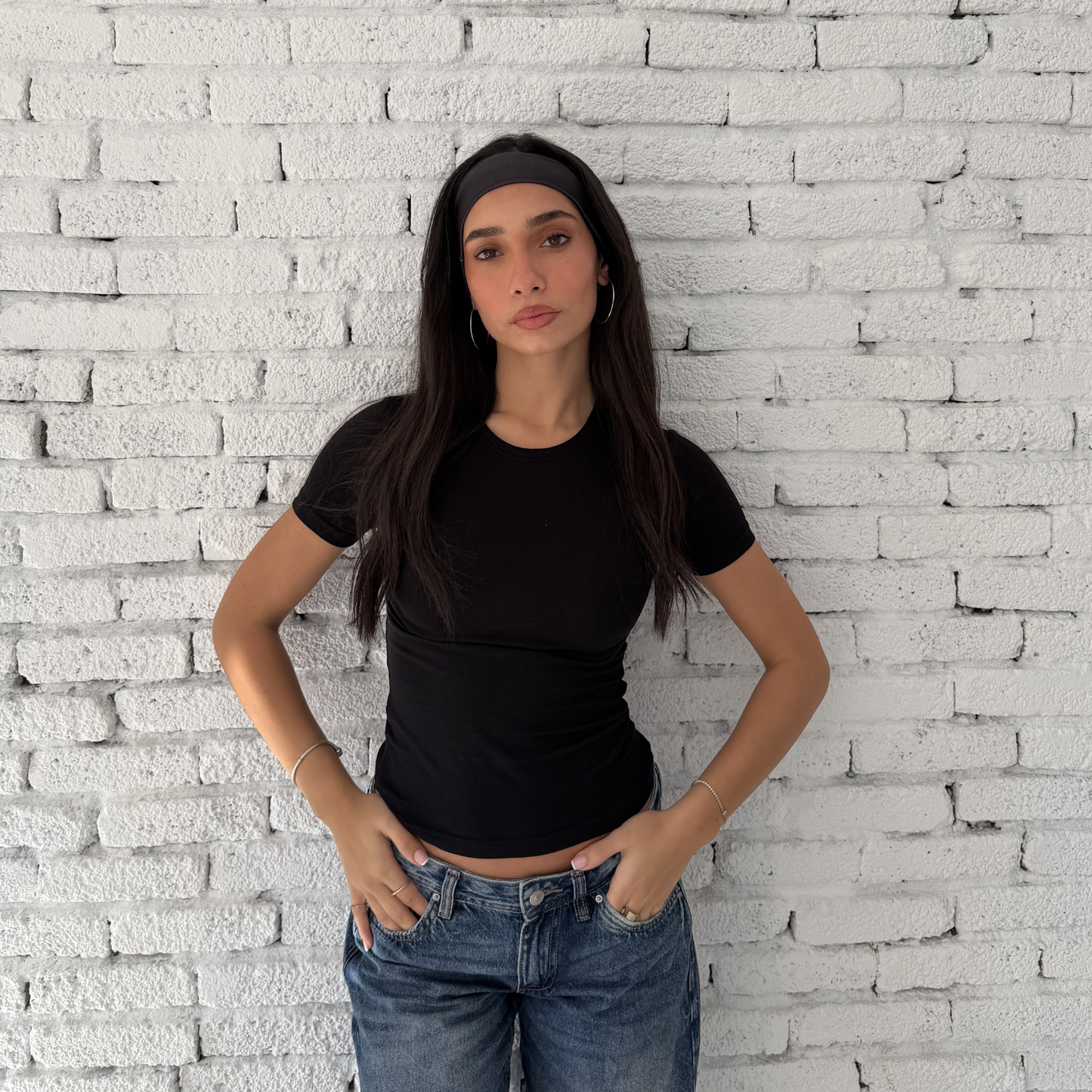 Black basic Short  Sleeve Top