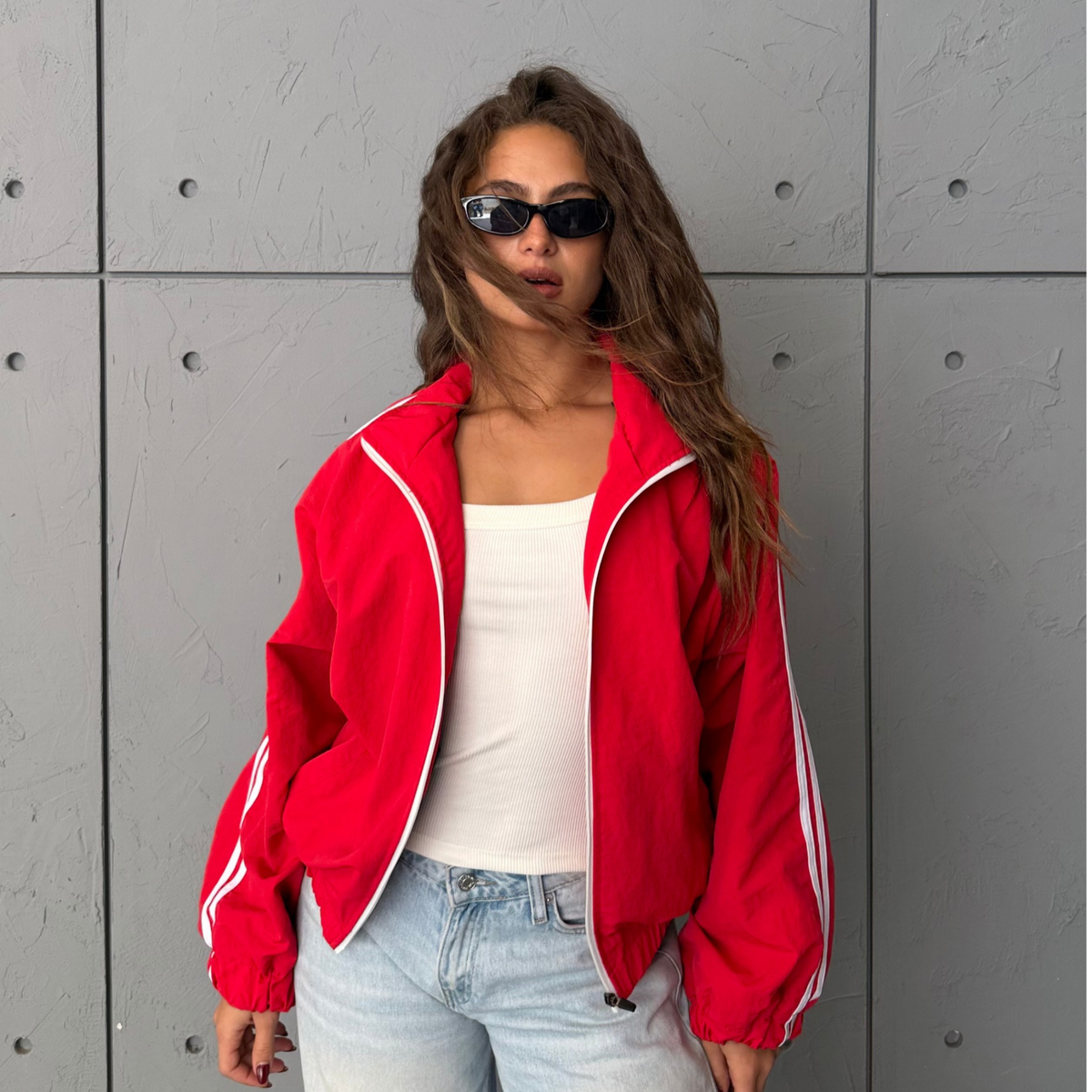 Red Stripe Urban Jacket