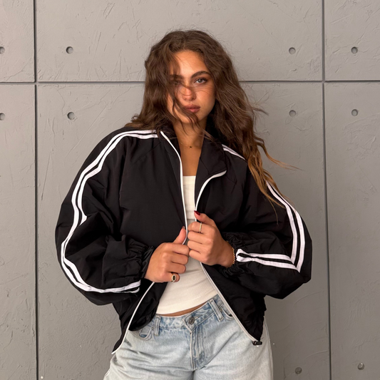 Black Stripe Urban Jacket