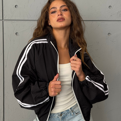 Black Stripe Urban Jacket