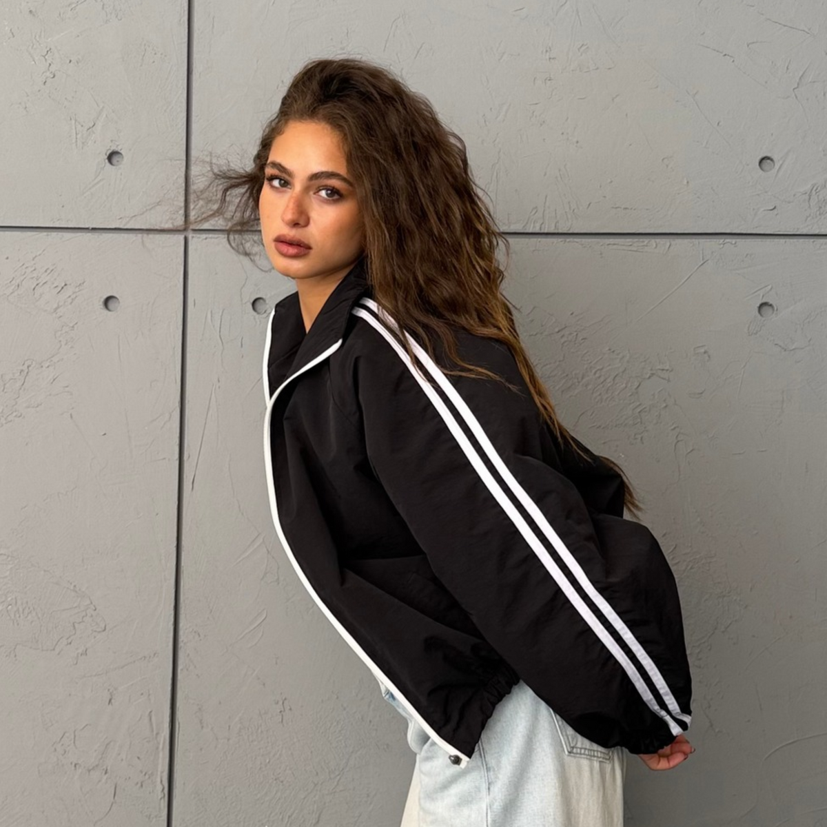 Black Stripe Urban Jacket