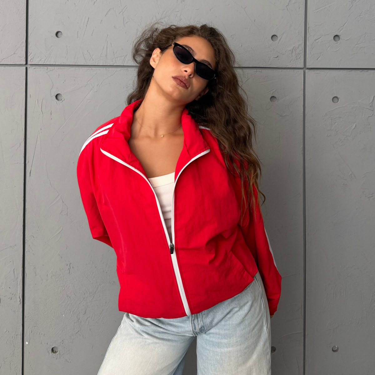 Red Stripe Urban Jacket