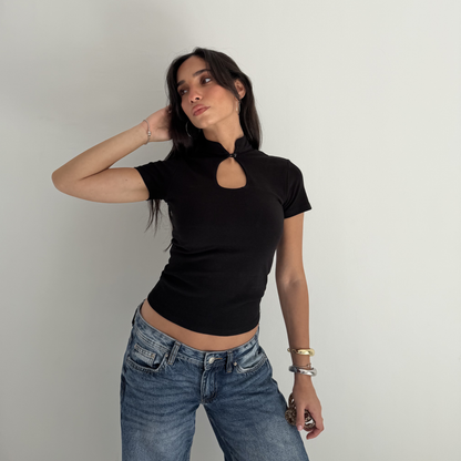 Black Oval Top