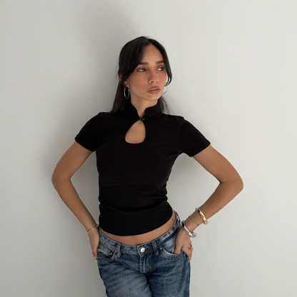 Black Oval Top